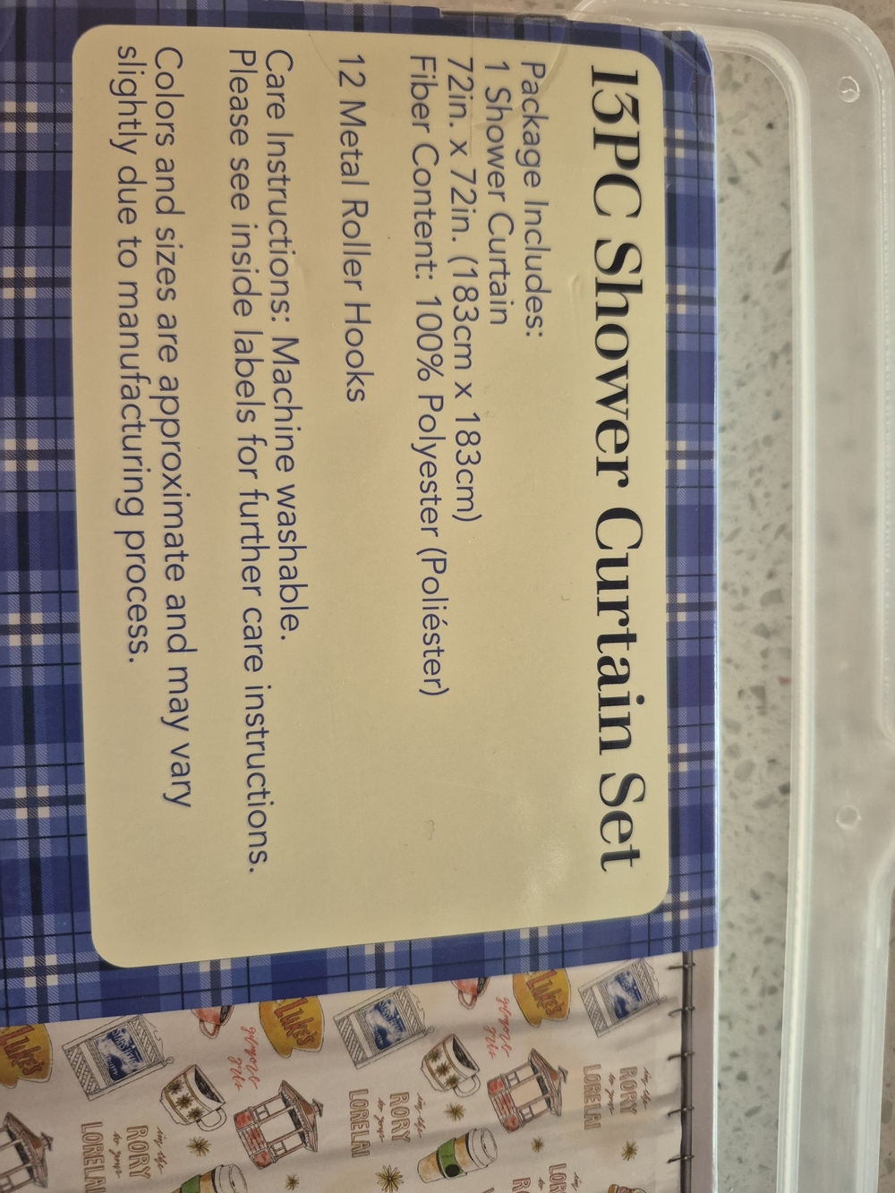 Gilmore Girls Shower Curtain 13pcs - Picture 5 of 5